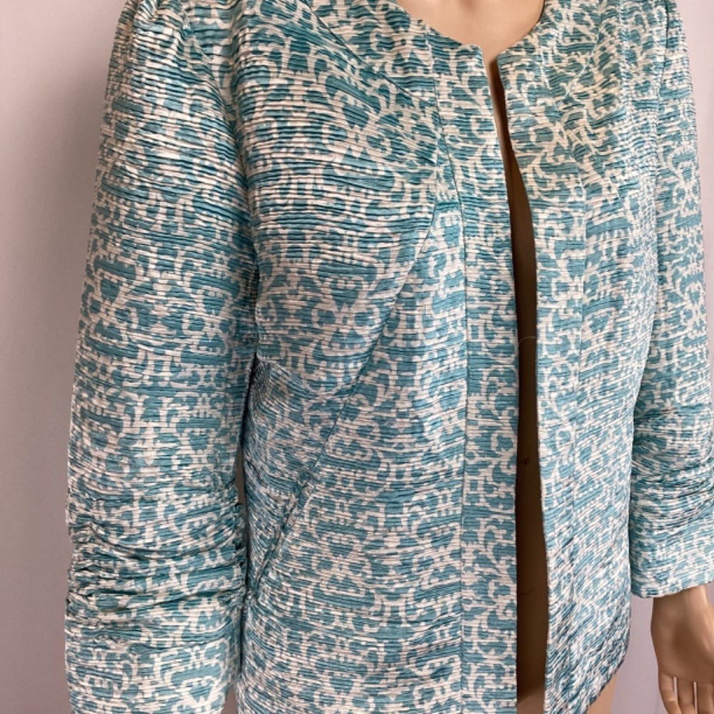 Bob Mackie Open Front Tailored Jacket Size 10 - image 5